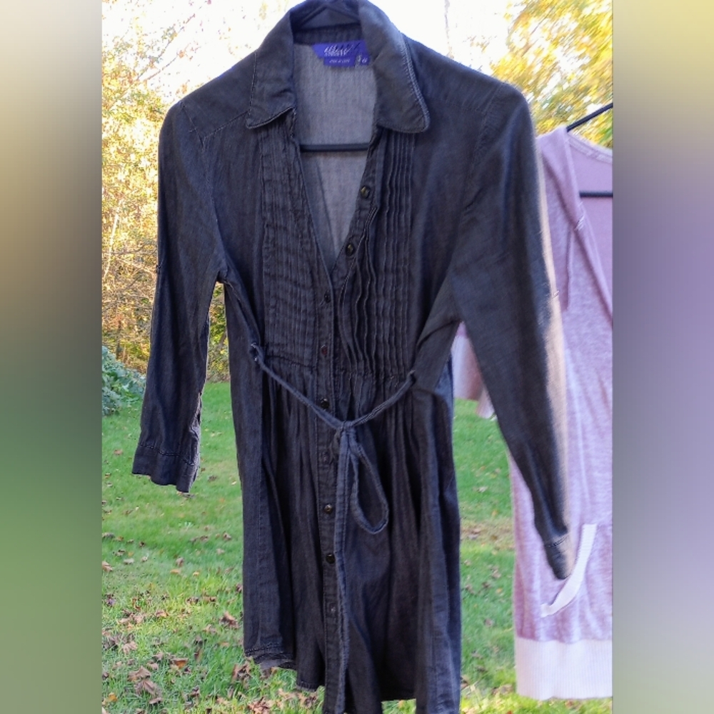 Miley Cyrus & Max Azria Black Button Down Shirt